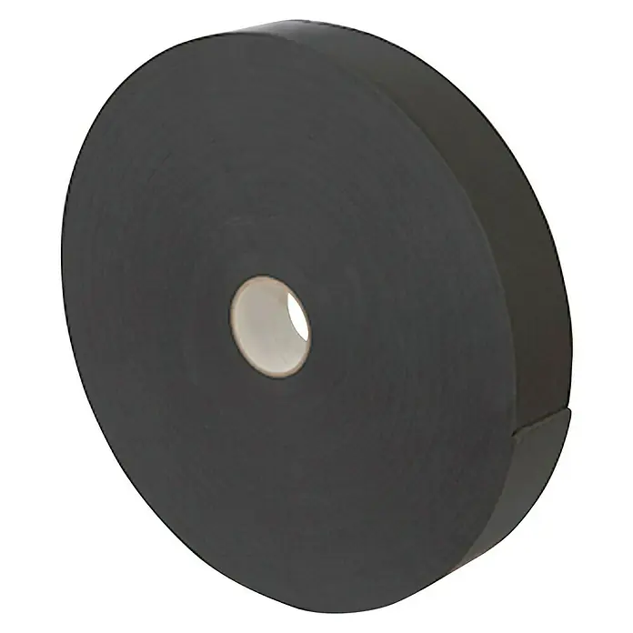 Placo Saint-Gobain Cinta autoadhesiva - 30 m x 45 mm - Un rollo de papel crepé negro. Ideal para empaquetar y decorar, papel crepé negro para manualidades.