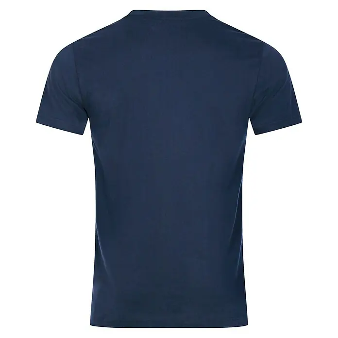 T-Shirt Handcrafter - Navy, M - Dunkelblaues T-Shirt mit kurzen Ärmeln, schlichtes Design und bequeme Passform. Ideal für den Alltag oder sportliche Aktivitäten.