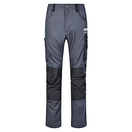 Puma Workwear Pantalones de trabajo Champ (60, Gris/Negro, Trabajos forestales)