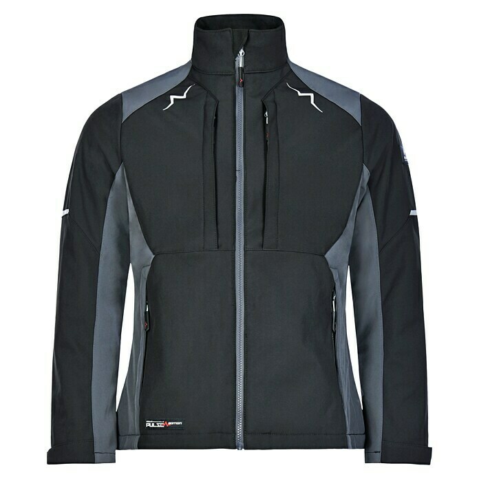 Kübler Pulse Damen-Softshell-Jacke (Schwarz/Anthrazit, S) | BAUHAUS