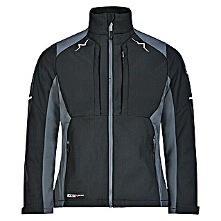 Kübler Pulse Damen-Softshell-Jacke (Schwarz/Anthrazit, XS)