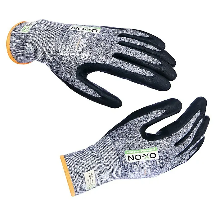 OX-ON Arbeitshandschuhe Recycle Supreme 16603Grau/Schwarz, 9