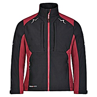 Kübler Pulse Damen-Softshell-Jacke (Schwarz/Bordeaux, S)