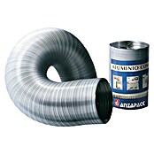 Tubo flexible de aluminio (Ø x L: 150 mm x 100 cm, Plateado)
