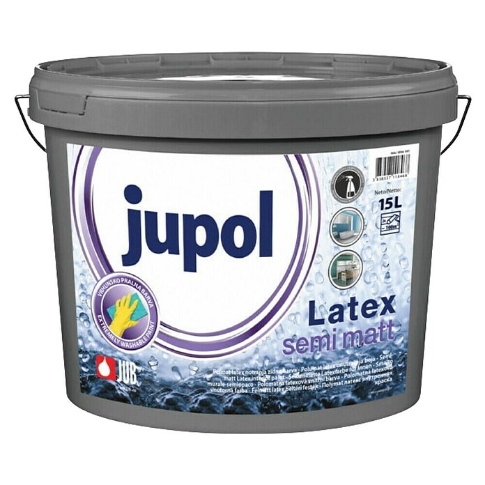 Jub Stenska barva Jupol  (Bela, Mat, 15 l) | 5861 - IF Disp. weiß, flüssig, Marke | HADC - Innenfarben | HAD - Farben | HA - Farben | H - Innendeko/Farben | BAUHAUS