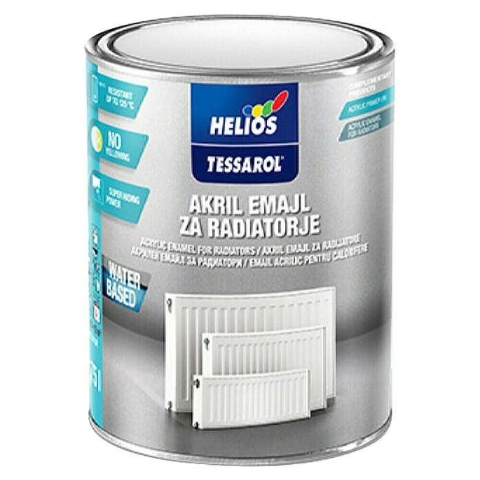 Helios Emajl za površine z visoko temperaturo  (Bela, 750 ml) | 5961 - Acryl Hochglanzlacke farbig | HADL - Lacke | HAD - Farben | HA - Farben | H - Innendeko/Farben | BAUHAUS