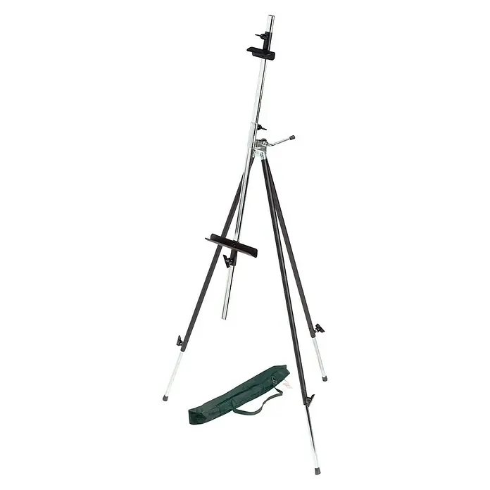 Talens Caballete Campo - Metal, Altura: 100 cm - Caballete con trípode y funda de transporte. Ideal para que los artistas pinten y expongan sus obras de arte.