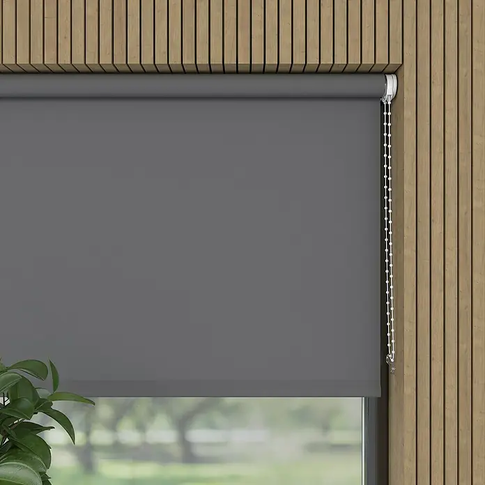 Rollo - B x H: 70 x 190 cm, Anthrazit, Tageslichtdurchlässig - Graue Rollos für Fenster, die Privatsphäre und Lichtschutz bieten. Schlichtes Design, das sich leicht in jede Einrichtung einfügt.
