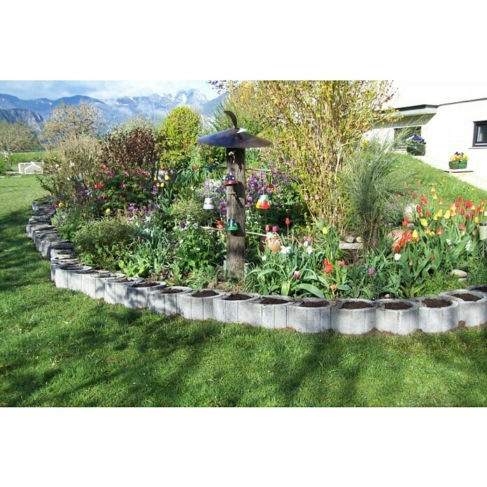 Cvetlični kamen  (400 x 400 x 240 mm, Siva, Beton) | 5694 - Hangsteine | FAEA - Gartenbaustoffe | FAE - Gartenbaustoffe | FA - Baustoffe | F - Baustoffe | BAUHAUS