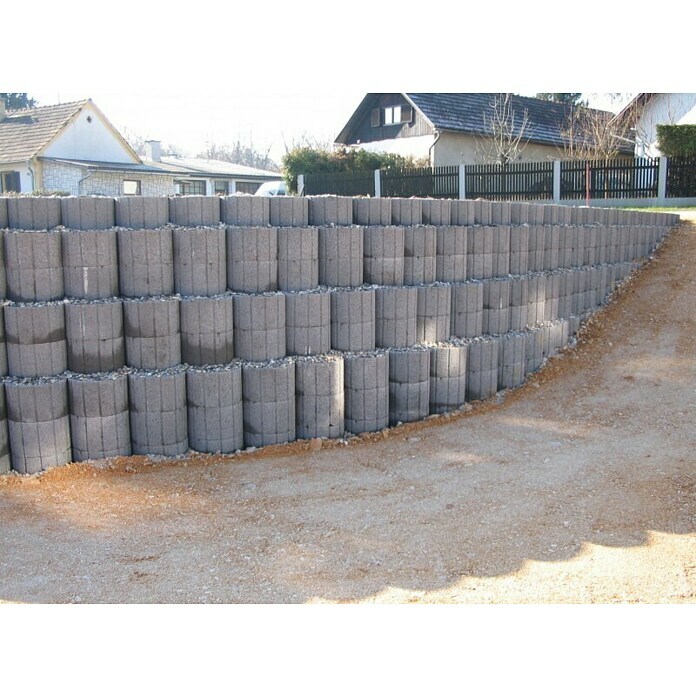 Cvetlični kamen  (400 x 400 x 240 mm, Siva, Beton) | 5694 - Hangsteine | FAEA - Gartenbaustoffe | FAE - Gartenbaustoffe | FA - Baustoffe | F - Baustoffe | BAUHAUS