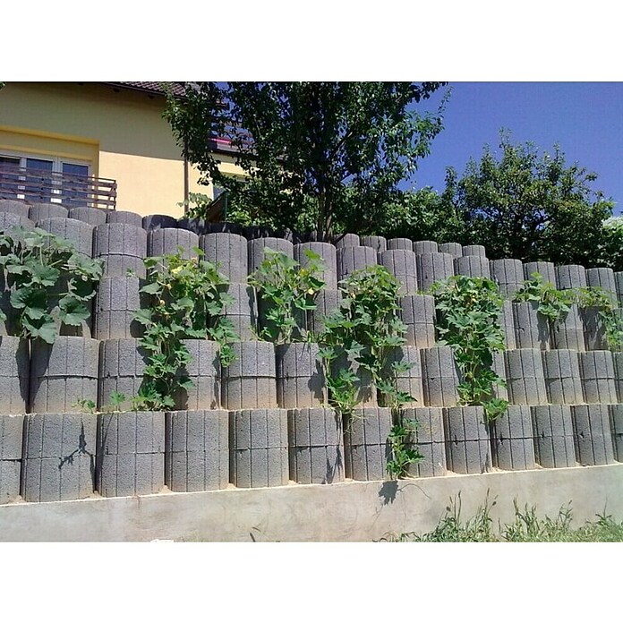 Cvetlični kamen  (400 x 400 x 240 mm, Siva, Beton) | 5694 - Hangsteine | FAEA - Gartenbaustoffe | FAE - Gartenbaustoffe | FA - Baustoffe | F - Baustoffe | BAUHAUS