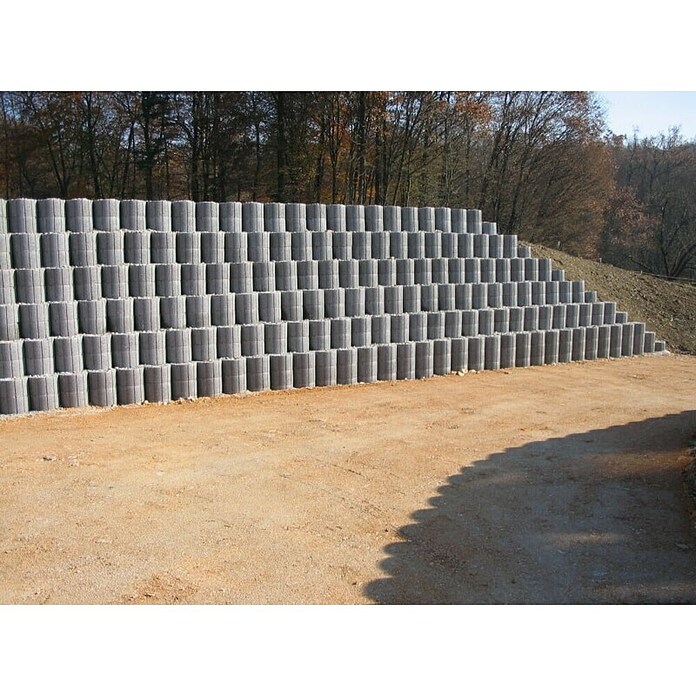 Cvetlični kamen  (400 x 400 x 240 mm, Siva, Beton) | 5694 - Hangsteine | FAEA - Gartenbaustoffe | FAE - Gartenbaustoffe | FA - Baustoffe | F - Baustoffe | BAUHAUS