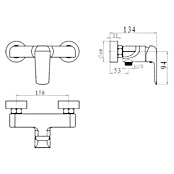 Armatura za tuš  (krom-bela, Visoki sijaj) | Armature za tuš | Kopalniške armature | Kopalnica in sanitarije | Izdelki | BAUHAUS