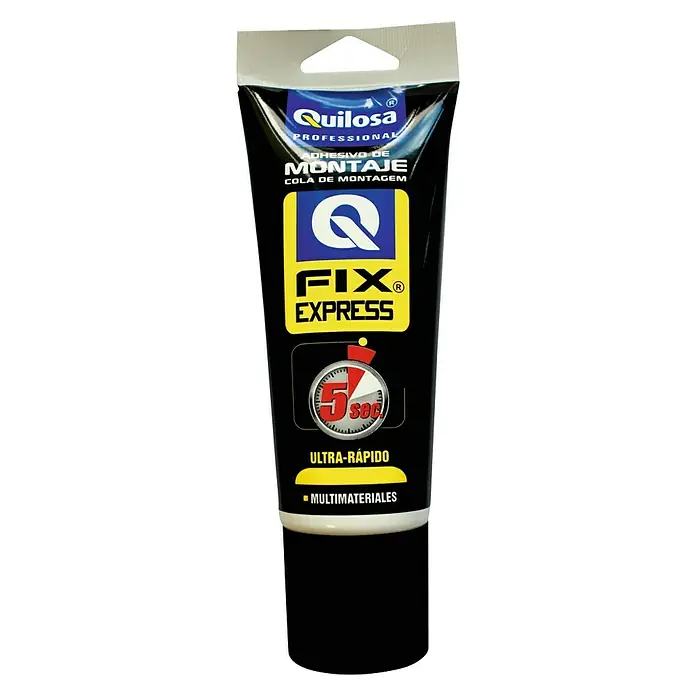 Quilosa Adhesivo para montaje Fix Express - 250 g - Tubo de adhesivo de montaje Quilosa Fix Express, ideal para una fijación rápida y fiable de diversos materiales.