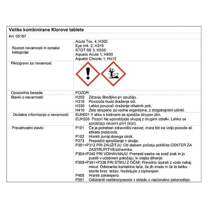 Klorove tablete Planet Pool  (1 kg) | 8325 - Poolchemie | ICIC - Pools / Whirlpools Zubehör | ICI - Pools & Zubehör | IC - Freizeit im Garten | I - Stadtgarten | BAUHAUS