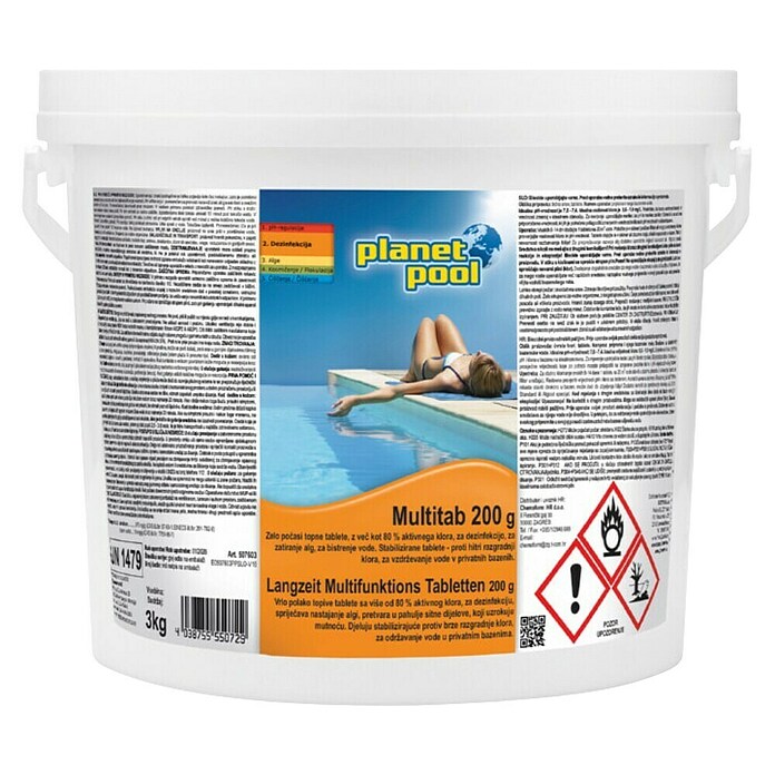 Planet Pool Klorove tablete Planet Pool Multitab  (3 kg) | 8325 - Poolchemie | ICIC - Pools / Whirlpools Zubehör | ICI - Pools & Zubehör | IC - Freizeit im Garten | I - Stadtgarten | BAUHAUS
