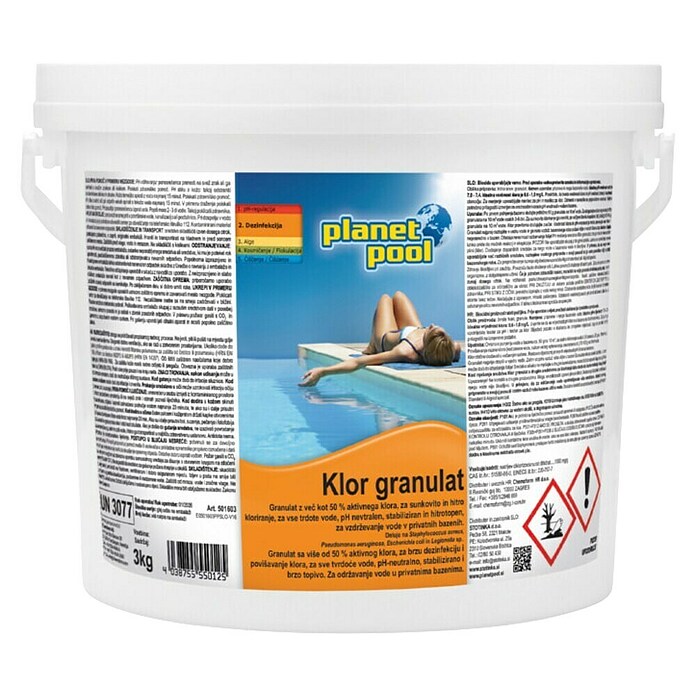 Klor granulat hitrotopen Planet Pool  (3 kg) | 8325 - Poolchemie | ICIC - Pools / Whirlpools Zubehör | ICI - Pools & Zubehör | IC - Freizeit im Garten | I - Stadtgarten | BAUHAUS