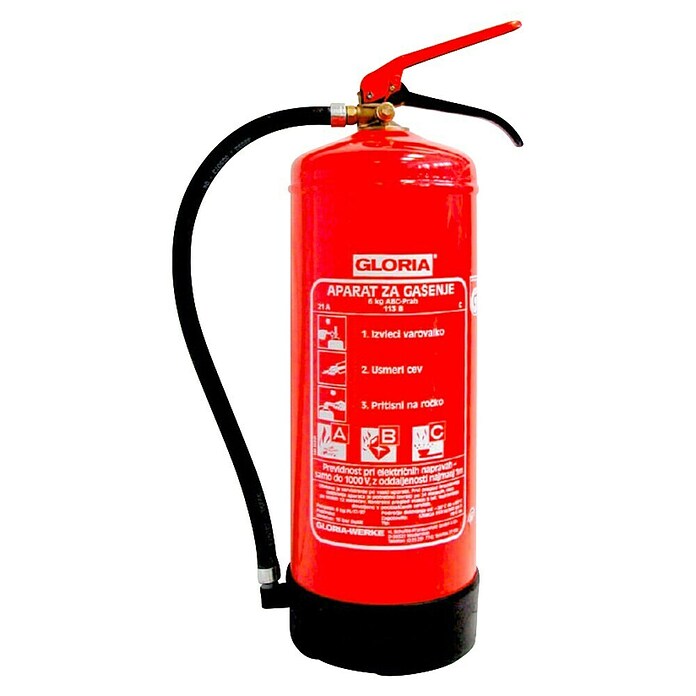 Gloria Gasilni aparat PD 6 GA-M  (6 kg, Gasilno sredstvo: Prah, DIN EN 3) | 1334 - Feuerlöscher und Zubehör | AAHC - Sicherheitsshop | AAH - Sicherheit | AA - Eisenwaren | A - Eisenwaren | BAUHAUS
