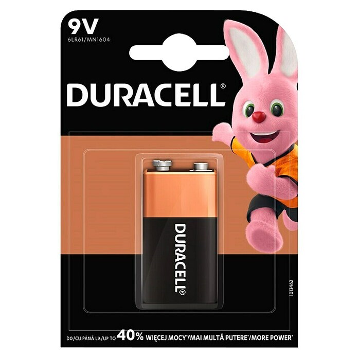 Duracell Alkalna baterija 6LR61  (9 V, 1 kos) | 3351 - Alkali Marke | CBHA - Batterien Marke | CBH - Batterien/Taschenlampen | CB - Elektroinstallation | C - Elektro | BAUHAUS