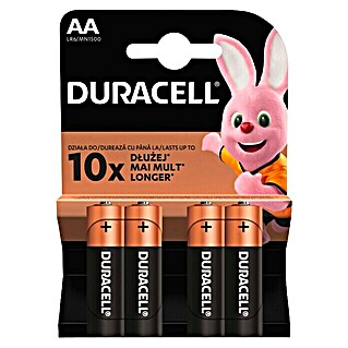 Duracell Alkalna baterija AA LR6 (1,4 V, 4 kos)