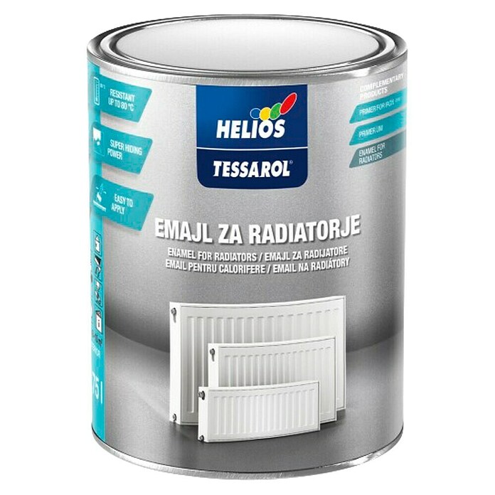 Helios Lak za radiatorje Tessarol  (Bela, 750 ml) | 5965 - KH-Hochglanzlacke farbig | HADL - Lacke | HAD - Farben | HA - Farben | H - Innendeko/Farben | BAUHAUS