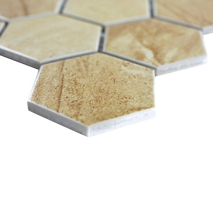 Mozaïektegel Hexagon CTR HX31CM (32,5 x 28,1 cm, Beige, Mat)