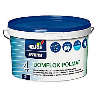 Helios Lazurni lak Domflok Polmat (Brezbarven, 2 l, Mat)