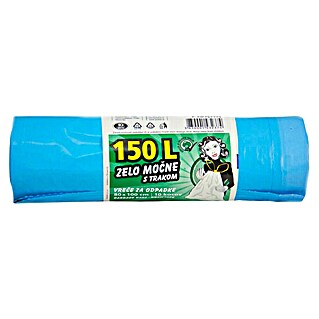 Vreča za smeti Piskar (150 l, 10 kos, Modra)