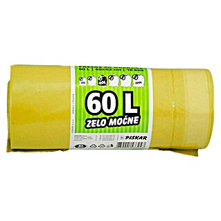 Vreča za smeti (60 l, Rumena)