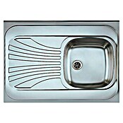 Alveus Vgradno korito Classic 30  (80 x 60 cm, Nerjavno jeklo, Pozicija odlagalne površine: Levo) | 4173 - Einbauspülen Edelstahl | DCFC - Spülen | DCF - Küche | DC - Sanitärinstallation | D - Sanitär | BAUHAUS