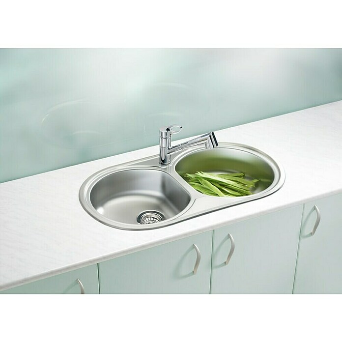 Alveus Vgradno korito Form 50  (83,2 x 43,7 cm, Nerjavno jeklo) | 4173 - Einbauspülen Edelstahl | DCFC - Spülen | DCF - Küche | DC - Sanitärinstallation | D - Sanitär | BAUHAUS