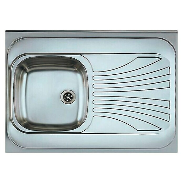 Alveus Vgradno korito Classic 30  (80 x 60 cm, Nerjavno jeklo, Pozicija odlagalne površine: Desno) | 4173 - Einbauspülen Edelstahl | DCFC - Spülen | DCF - Küche | DC - Sanitärinstallation | D - Sanitär | BAUHAUS