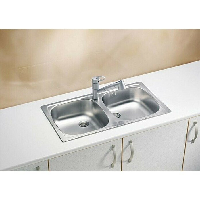 Alveus Vgradno korito Basic 160  (78 x 43,5 cm, Nerjavno jeklo) | 4173 - Einbauspülen Edelstahl | DCFC - Spülen | DCF - Küche | DC - Sanitärinstallation | D - Sanitär | BAUHAUS