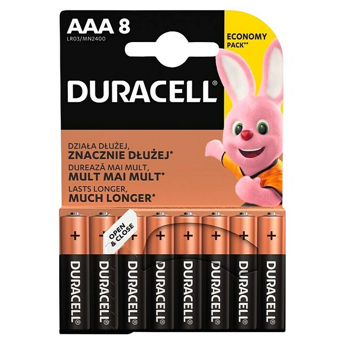 Duracell Alkalna baterija AAA LR03  (1,5 V) | AAA baterije | Baterije | Elektro oprema | Elektro in svetila | Izdelki | BAUHAUS