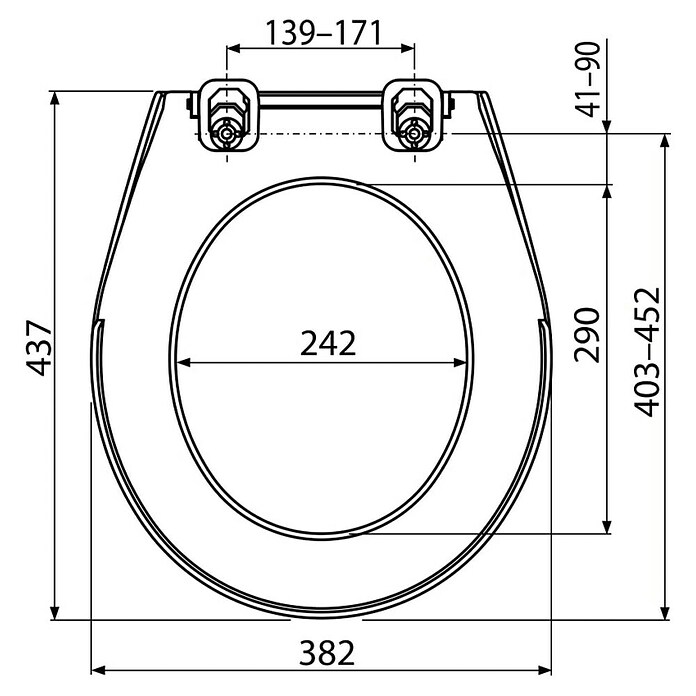 Alcaplast WC deska A60  (Plastika) | 3775 - WC-Sitz Kunststoff | DADI - WC-Sitze | DAD - Badausstattung | DA - Badausstattung/Bäderwelt | D - Sanitär | BAUHAUS