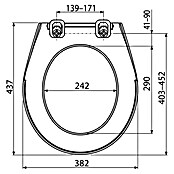 Alcaplast WC deska A60  (Plastika) | 3775 - WC-Sitz Kunststoff | DADI - WC-Sitze | DAD - Badausstattung | DA - Badausstattung/Bäderwelt | D - Sanitär | BAUHAUS