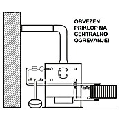 Prity Kaminska peč W17  (17 kW, Črna/Bež, Priklop na centralno ogrevanje) | 4125 - Stahl-Kaminöfen | DCED - Öfen | DCE - Heizung | DC - Sanitärinstallation | D - Sanitär | BAUHAUS
