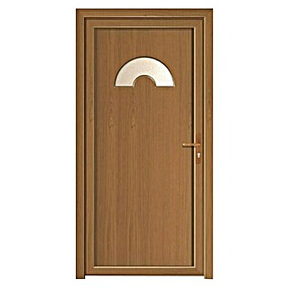 RORO Hišna vhodna vrata BAZ 1200 (1.000 x 2.100 mm, Smer odpiranja: Desno, Rjava/bela)