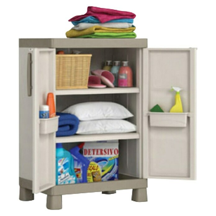 KIS Plastična večnamenska omara Excelence  (97 x 65 x 45 cm, Siva) | 1238 - Schränke KST | AAFC - Schränke | AAF - Regalsysteme | AA - Eisenwaren | A - Eisenwaren | BAUHAUS