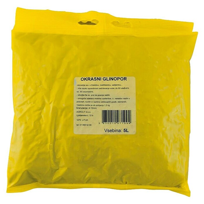 Glinopor  (5 l) | 8440 - Hydrogefässe und Zubehör | IAKA - Gefäße Indoor | IAK - Gefässe,Deko outdoor, Zeitschriften | IA - Gartenhartware | I - Stadtgarten | BAUHAUS