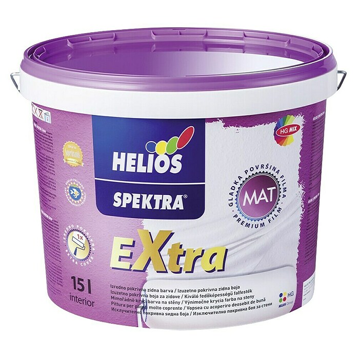 Helios Disperzijska fasadna barva Spektra Extra  (Bela, 15 l) | Disperzijske barve | Fasadne barve | Barve | Barve in tapete | Izdelki | BAUHAUS