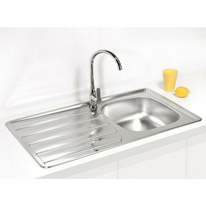Alveus Vgradno korito Zoom 30  (86 x 50 cm, Nerjavno jeklo) | 4173 - Einbauspülen Edelstahl | DCFC - Spülen | DCF - Küche | DC - Sanitärinstallation | D - Sanitär | BAUHAUS