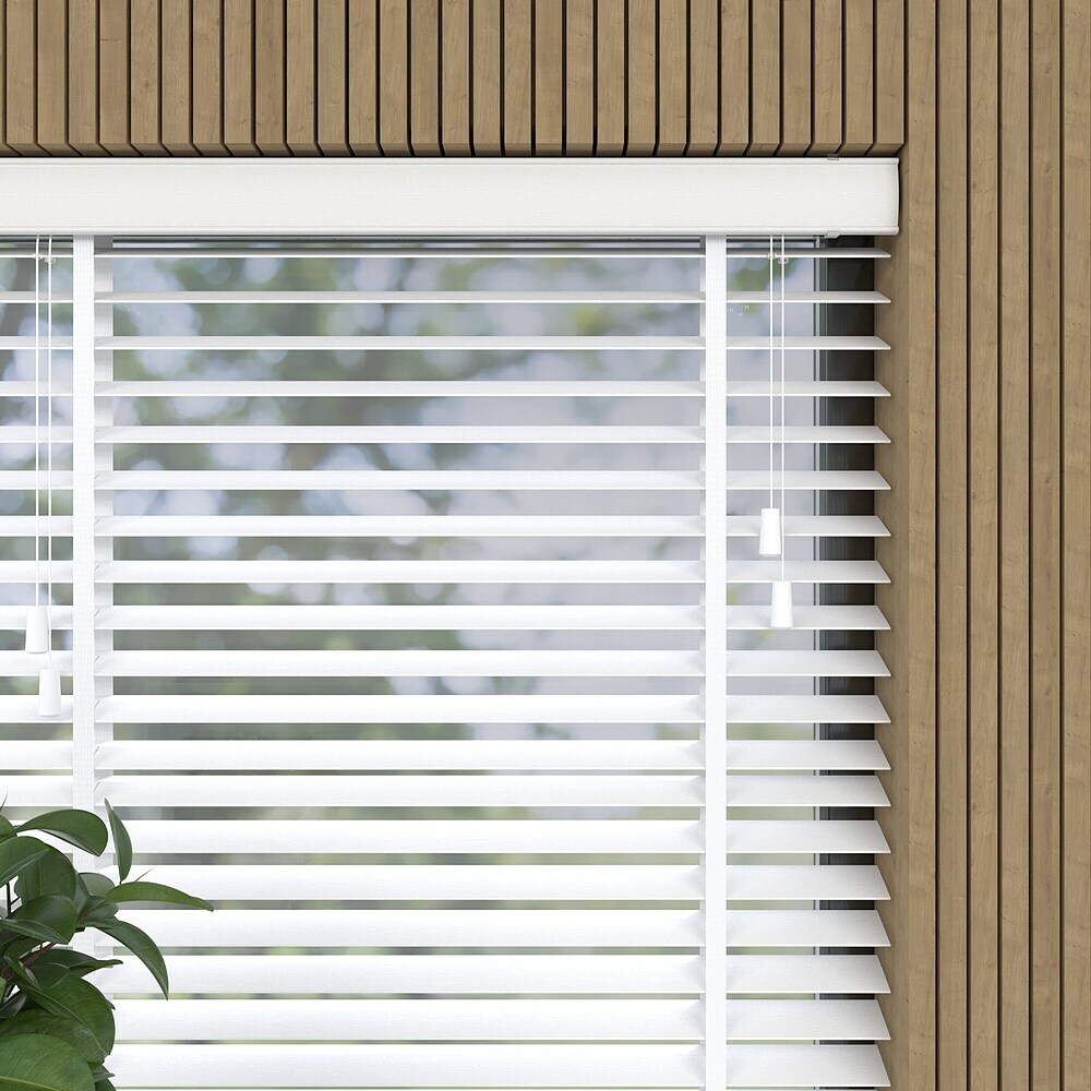 Jalousie Bambus - B x H: 240 x 240 cm, Wei, Holz online kaufen bei BAUHAUS