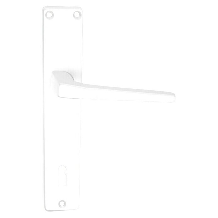 Vovko Garnitura kljuke za vrata  (Aluminij, Ravno, Bela) | 1130 - Zimmer-Türbeschläge  Alu | AAEA - Tür und Fensterbeschläge | AAE - Beschläge | AA - Eisenwaren | A - Eisenwaren | BAUHAUS
