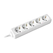 Napajalni razdelilnik  (Dolžina kabla: 5 m, Bela) | Podaljševalni kabli | Elektro oprema | Elektro in svetila | Izdelki | BAUHAUS