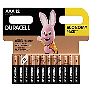 Duracell Alkalna baterija AAA LR03 (1,5 V, 12 kos)