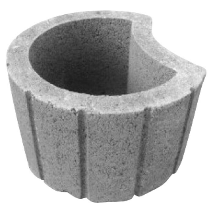 Cvetlični kamen  (400 x 400 x 240 mm, Siva, Beton) | 5694 - Hangsteine | FAEA - Gartenbaustoffe | FAE - Gartenbaustoffe | FA - Baustoffe | F - Baustoffe | BAUHAUS