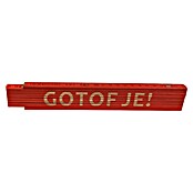 Heka Zložljivi meter  (Dolžina: 2 m, Rdeča, Natis: GOTOF JE!) | Zložljivi metri | Merilna orodja | Orodja in stroji | Izdelki | BAUHAUS