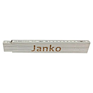 Heka Zložljivi meter (Dolžina: 2 m, Bela, Natis: Janko)
