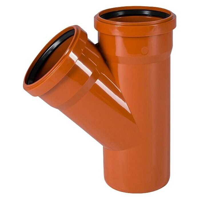 KG stičišče  (Nazivna širina: 125 mm - 200 mm, 45 °) | 4076 - KG und Zubehör | FADJ - Entwässerung | FAD - Baustoffe | FA - Baustoffe | F - Baustoffe | BAUHAUS